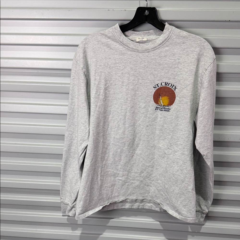 John Galt Gray St. Croix Long Sleeve Tee